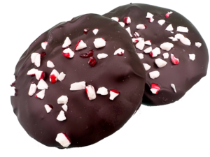 2 Piece Dark Chocolate Chip Peppermint Cookies - Winter/Christmas