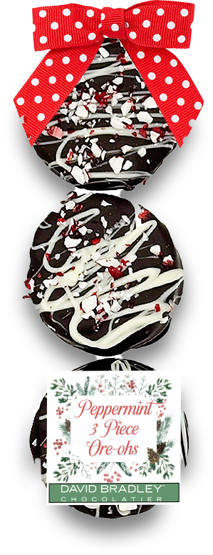 Peppermint 3 Piece Ore-oh Cookies - Winter/Christmas