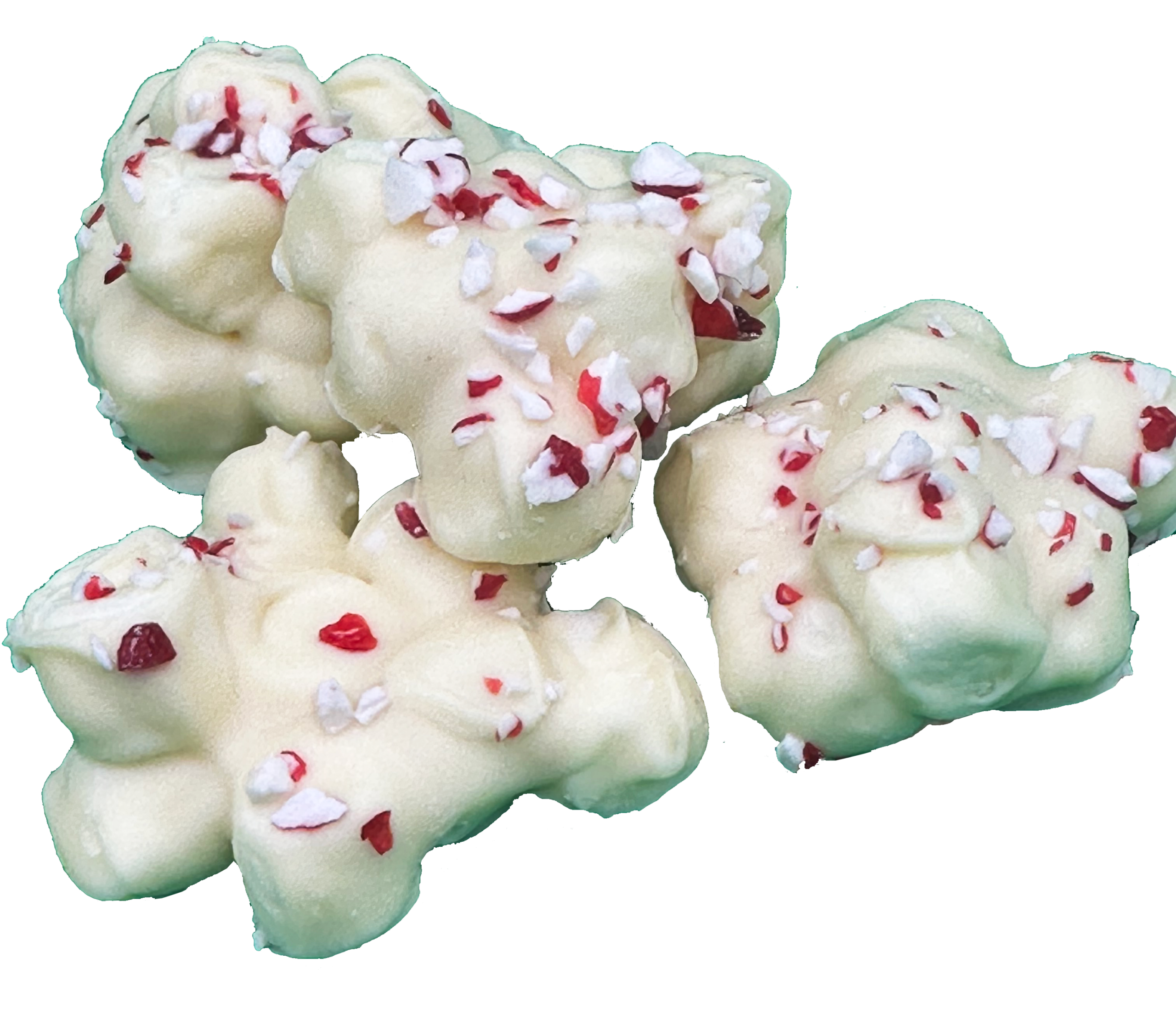 White Chocolate Peppermint Marshmallow Clusters - Winter/Christmas - Image 2