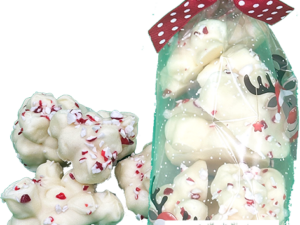 White Chocolate Peppermint Marshmallow Clusters - Winter/Christmas