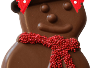 Solid Chocolate Snowman