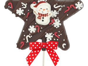 Solid Chocolate Star Pop - Winter/Christmas