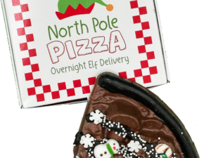 Solid Chocolate Pizza Slice - Winter/Christmas