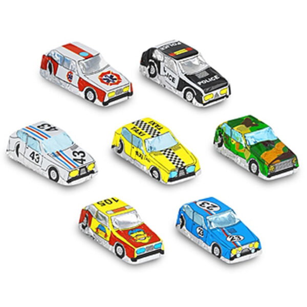 5 Pack Assorted Foiled Mini Cars