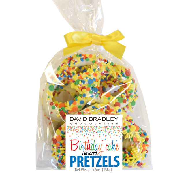 6 Piece Pretzels - Birthday Cake Flavored