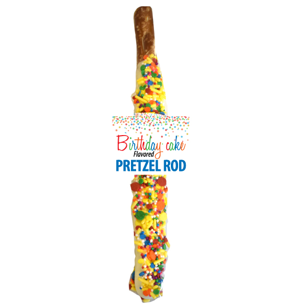 Pretzel Rod - Birthday Cake Flavored