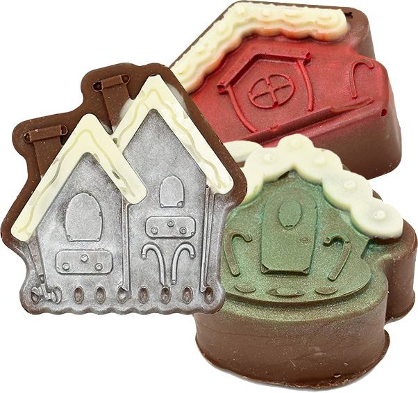 Gingerbread House Cocoa Bomb