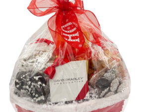 Santa's Red Gift Basket - Winter/Christmas