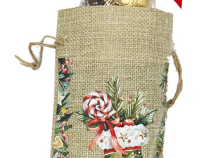 Burlap Pouch & Assortment - Winter/Christmas