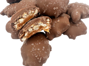 Pretzel Caramel Bites w/ Sea Salt