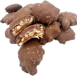 Pretzel Caramel Bites w/ Sea Salt