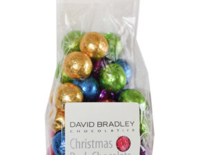 Dark Chocolate Foiled Christmas Balls