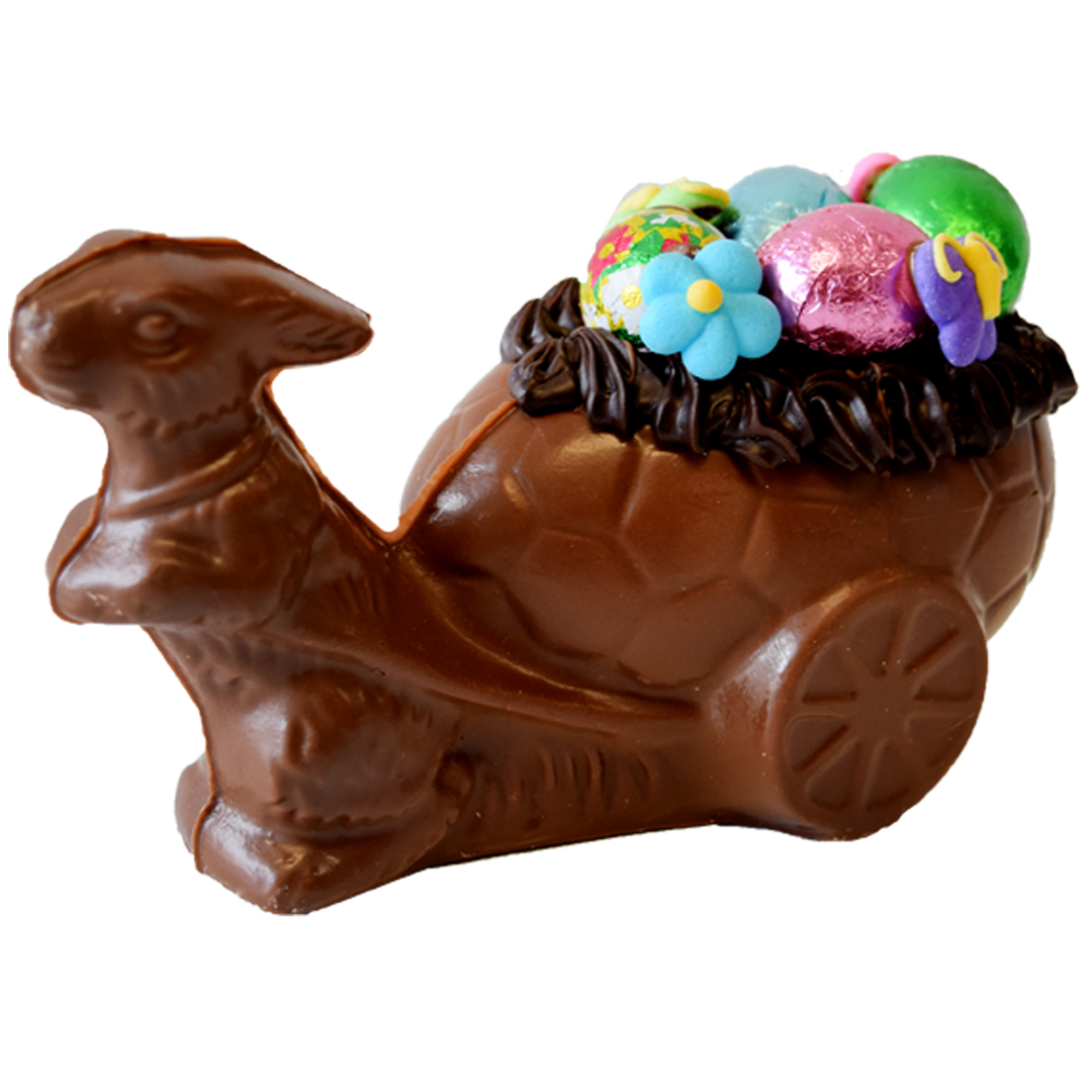 Chocolate Egg Cart Bunny *Curbside/in store pickup only*