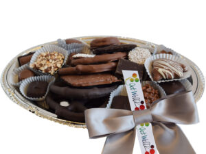 1 Pound Silver Party Tray - Get Well Ribbon