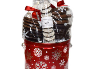 Red Snowflake Tin