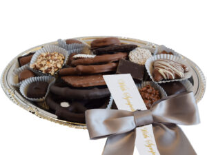 1 Pound Silver Party Tray - Sympathy Ribbon