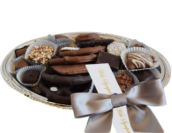 1 Pound Silver Party Tray - Sympathy Ribbon