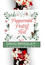 Dark Peppermint Pretzel Rod - Winter/Christmas