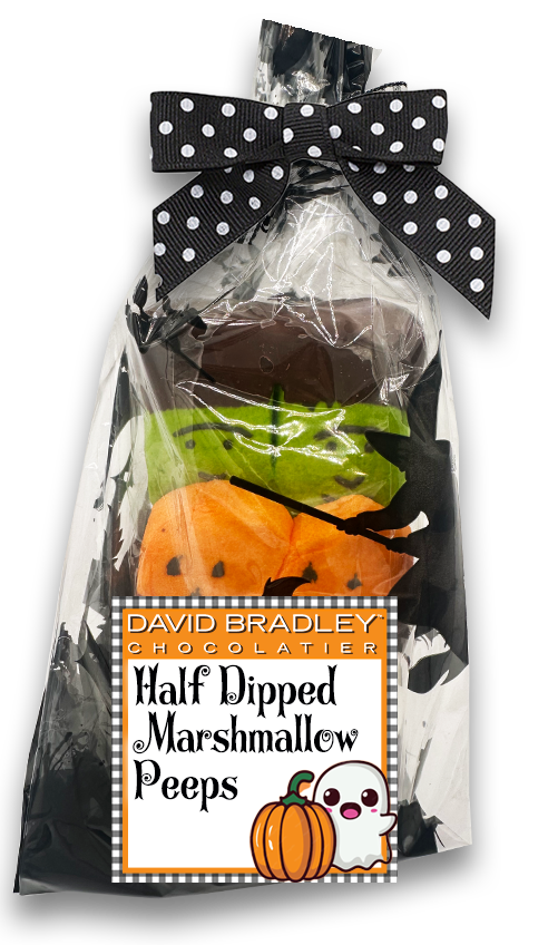 Half Dipped Marshmallow Peeps - Halloween